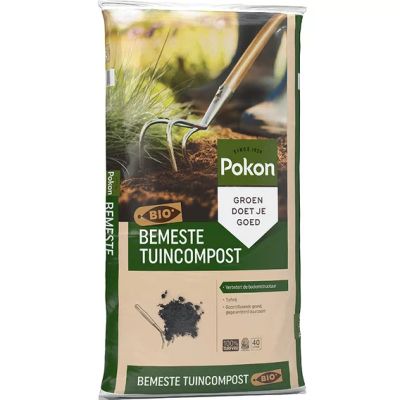 zak met tuincompost